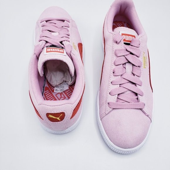 Puma Suede Classic Pink & Red Hibiscus - Picture 5 of 5